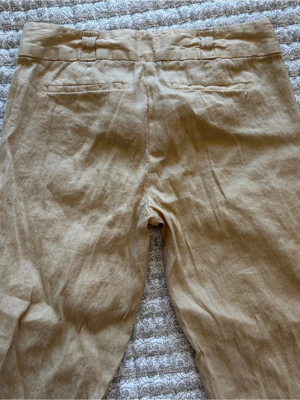 Banana Republic Linen Blend Tan Pants